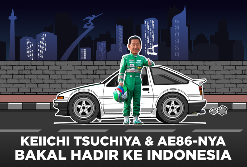 Toyota AE86 Keiichi Kartun