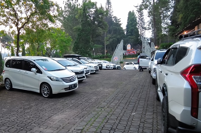 Parkir di lokasi