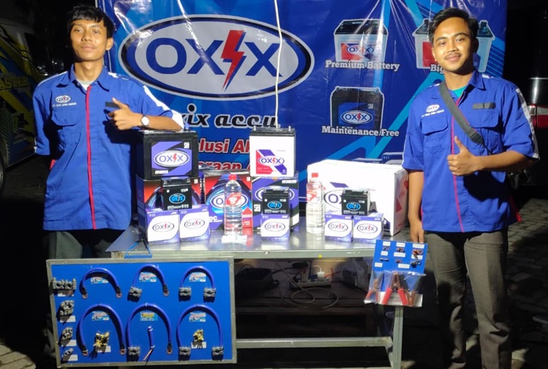 PRODUK AKI MEREK OXIX ACCU Turut berpartisipasi sebagai sponsor