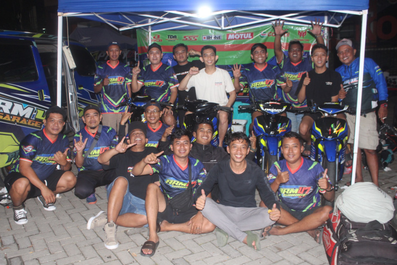 ARM garage Jember. Sukses podium 2 kelas sekaligus