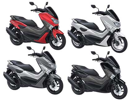 NMAX Black, NMAX Matte Grey, NMAX Matte Red dan NMAX White